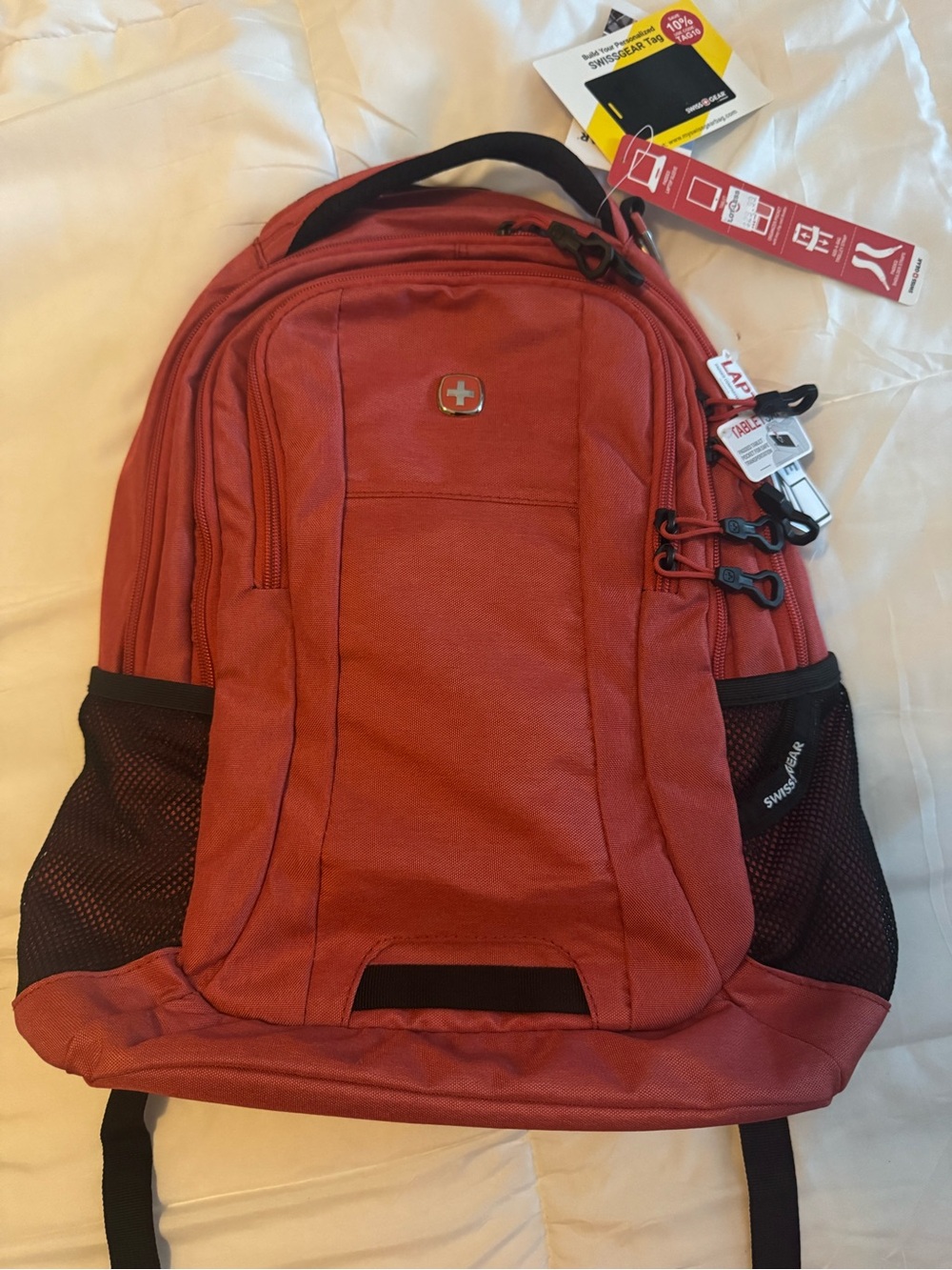 Brand New Swissgear Red Orange Men's Backpack - Swissgear